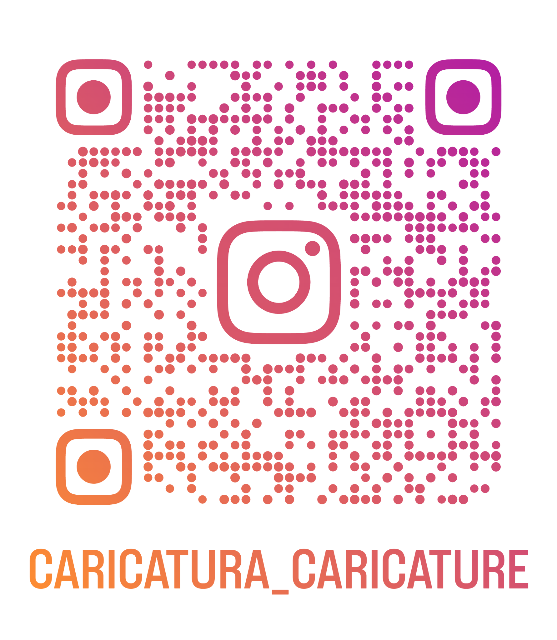 QR Code do Instagram @caricatura_caricature
